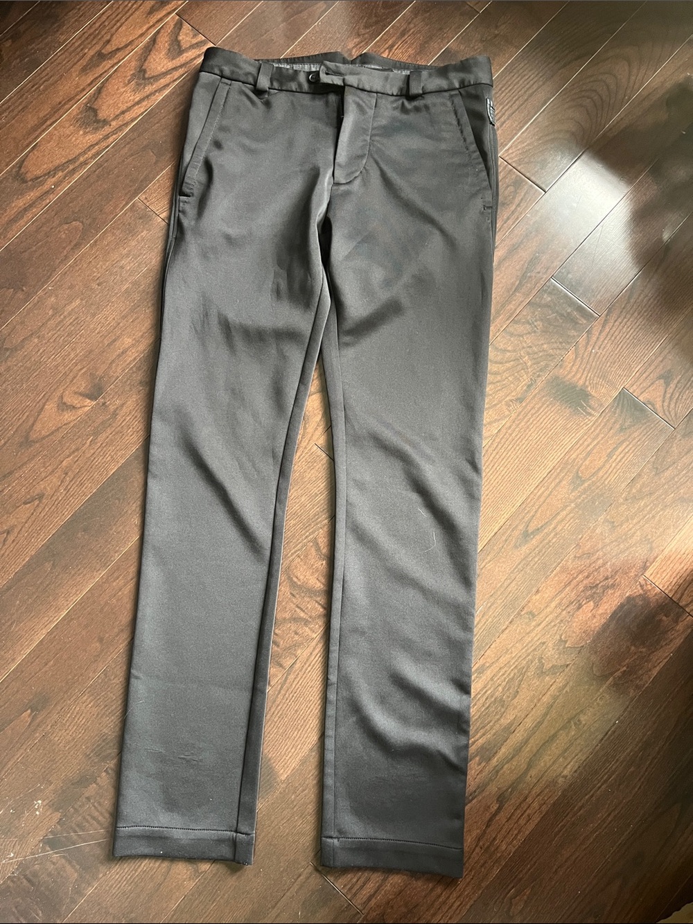 RUDSAK Men's Black Slim Dress Pants